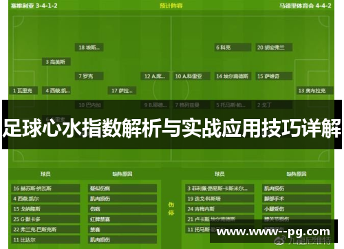 足球心水指数解析与实战应用技巧详解